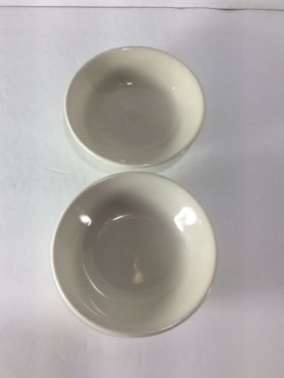 Set Of 2 - Homer Laughlin China Sauce Side Dishes Restaurant Ware 4.  50” Usa