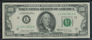 1969 Series A $100 Us Reserve Note Washington
