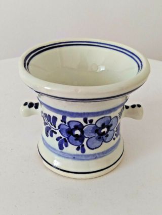 Vintage Delft Blue Holland Mortar Hand Painted Pharmacy Rx Miniature