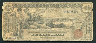 Fr.  225 1896 $1 One Dollar “educational” Silver Certificate Currency Note (b)