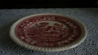 VINTAGE Copeland Spode ' s Tower Pink Bread Plate,  England 2