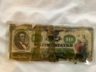 Fr.  95b 1863 $10 Ten Dollars Legal Tender United States Note