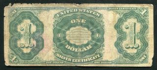 FR.  222 1891 $1 ONE DOLLAR “MARTHA” SILVER CERTIFICATE CURRENCY NOTE 2