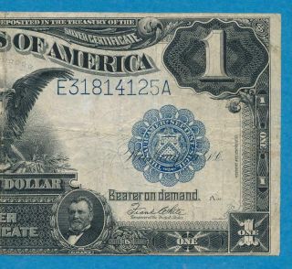 $1.  00 1899 Fr.  235 Black Eagle Blue Seal Silver Certificate.