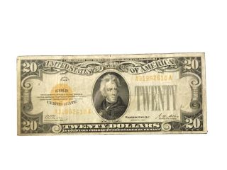 1928 $20 Gold Certificate Small Sized Note