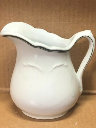 Vintage Grindley Hotel Ware England Vitrified Creamer Or Small Syrup Pitcher