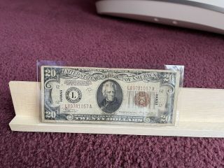 1934 - A $20 Hawaii Emergency Issue Federal Reserve Note - Us Currency