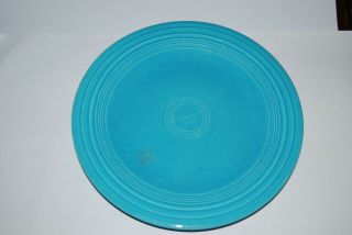 Vintage Turquoise Fiesta 10 - 1/2 " Plate