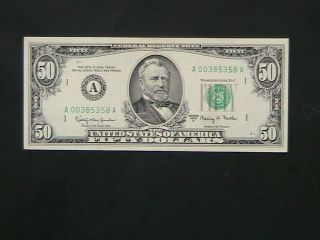 1963 - A Series $50 Fifty Dollar Federal Reserve Note