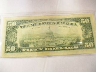 1981 Series B $50 Fifty Dollar Bill Federal Reserve Note US Currency Kansas City 3