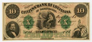 1860 $10 The Citizens 