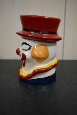 Vintage Clown Head Vase with Red Hat 2