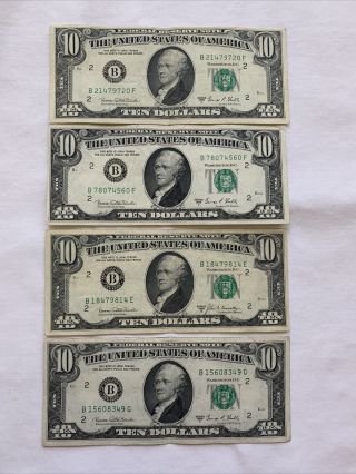 3 1969 C 1969 B $10 Federal Reserve Note