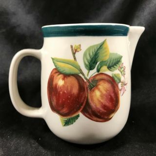 Casuals By China Pearl Replacement Apple Pattern Creamer Pitcher