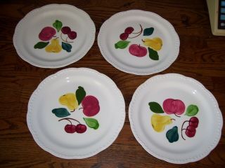 Set Of 4 Vintage Heritage Ware By Stetson Dinner Plates.