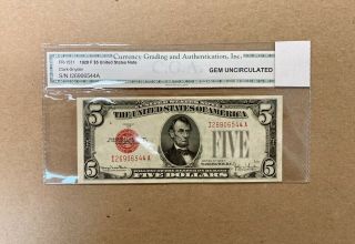 1928 F $5 United States Note Five Dollar Obsolete Banknote Authentic