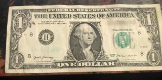 Dollar Bill Printing Error No Serial Number