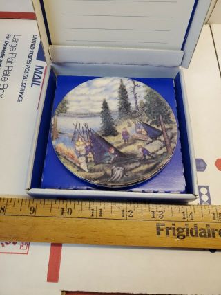 Arabia Finland Mini Wall Plate Finnish Scenery 29 Vintage Hand Painted Signed
