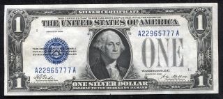Fr.  1600 1928 $1 One Dollar “funnyback " Silver Certificate Xf/au