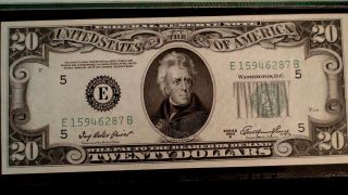 1950 A Twenty Dollar PMG GEM 65 EPQ Federal Reserve RICHMOND Note $20 Bill 2