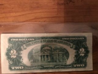 1953 Two Dollar Note Red Seal $2 Bill US CURRENCY OLD MONEY Crisp Uncirculated 2
