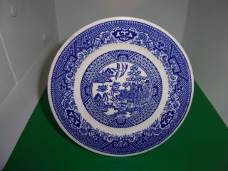 Vintage Willow Ware Blue And White 6 " Plate By Royal China