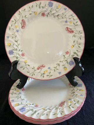 Johnson Bros Summer Chintz Salad Plate Fine China Fluted Floral 8.  3 "