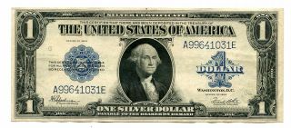 1923 One Dollar Large Size Silver Certificate Speelman White Extra Fine Xf Ef