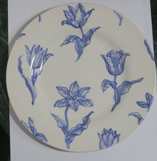 Royal Stafford Fine Earthenware Plate Blue Flowers 8.  5 " Made In England