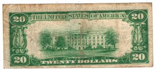 1929 Ty 1 $20 The National City Bank of St.  Louis,  Missouri Ch 11989 F Y00007663 2