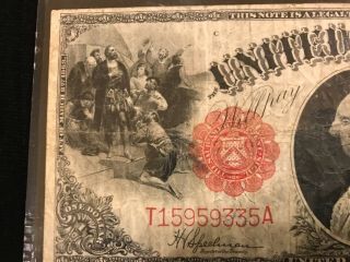 1917 $1 Red Seal Legal Tender Large Size Note Fr.  39 Certified PMG Choice Fine 3