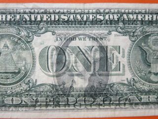 $1 1995 Federal Reserve Note Error: Face To Back Offset 26 - 012