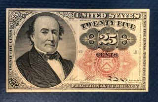 Fr 1308 25 Cent Fractional Currency: Walker,  1874,  5th Issue,  Circulated