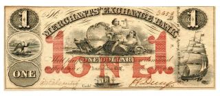 1854 Anacostia Dc Merchants & Exchange Bank $1