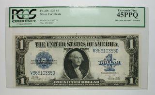 1923 $1 Large Size Silver Certificate Note Currency Banknote Pcgs Ef45 Ppq