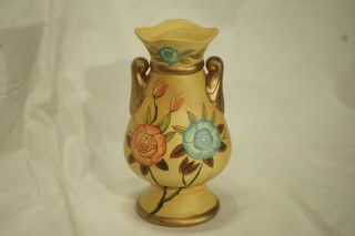 Ceramic Pottery Hand Painted Flower Vase 9 Inch 23