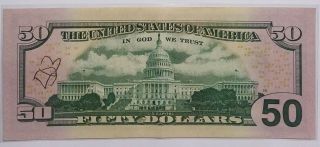 Federal Reserve Note - Fancy Serial Number $50 Fifty Dollar Bill 3