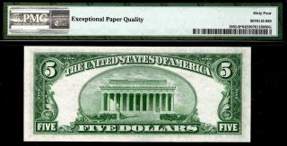 1950b $5 York Federal Reserve STAR Note FRN • PMG 64 EPQ • Fr.  1963 - B 2