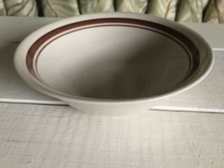 Vintage Stoneware Bowl Made In China Bowl Stripe Border