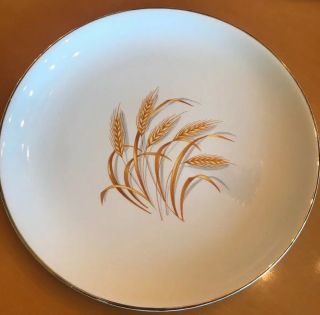 Vintage Homer Laughlin Golden Wheat Dinner Plate 9 1/4 " 22 K Gold Ec Usa