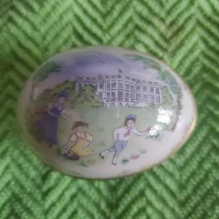 Lenox Easter Egg White House 1984 With Cert Limited Edition