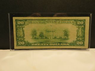 1929 $20 Federal Reserve Note Issued in St.  Louis Mo.  Federal reserve Bank 2