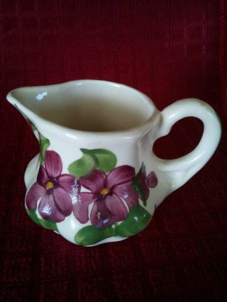 2 " Creamer Pitcher - Cash Family Pottery Hand Painted -