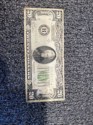 1928b 20 Dollar Federal Reserve Star Note