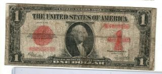 $1 (red Seal) " 1923 