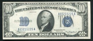 Fr.  1701 1934 $10 Ten Dollars Blue Seal Silver Certificate Choice Uncirculated