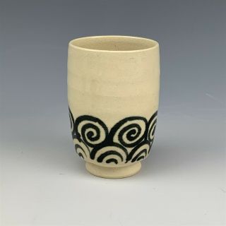 Set 6 Mystery Maker Mid Century Hand Crafted Ceramic Barware Shot Glasses 1 TIA 2