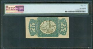 25¢ Fractional Currency,  Fr.  1294,  PMG Unc.  62 2