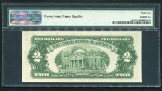 FR.  1509 1953 $2 STAR RED SEAL LEGAL TENDER UNITED STATES NOTE PMG UNC - 64EPQ 2