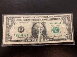 1974 $1 Federal Reserve Note Error: Gutter & Offset Reverse